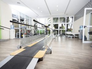 Walking,Equipment,In,Rehab,Center Walking and exercise equipment in a rehabilitation center